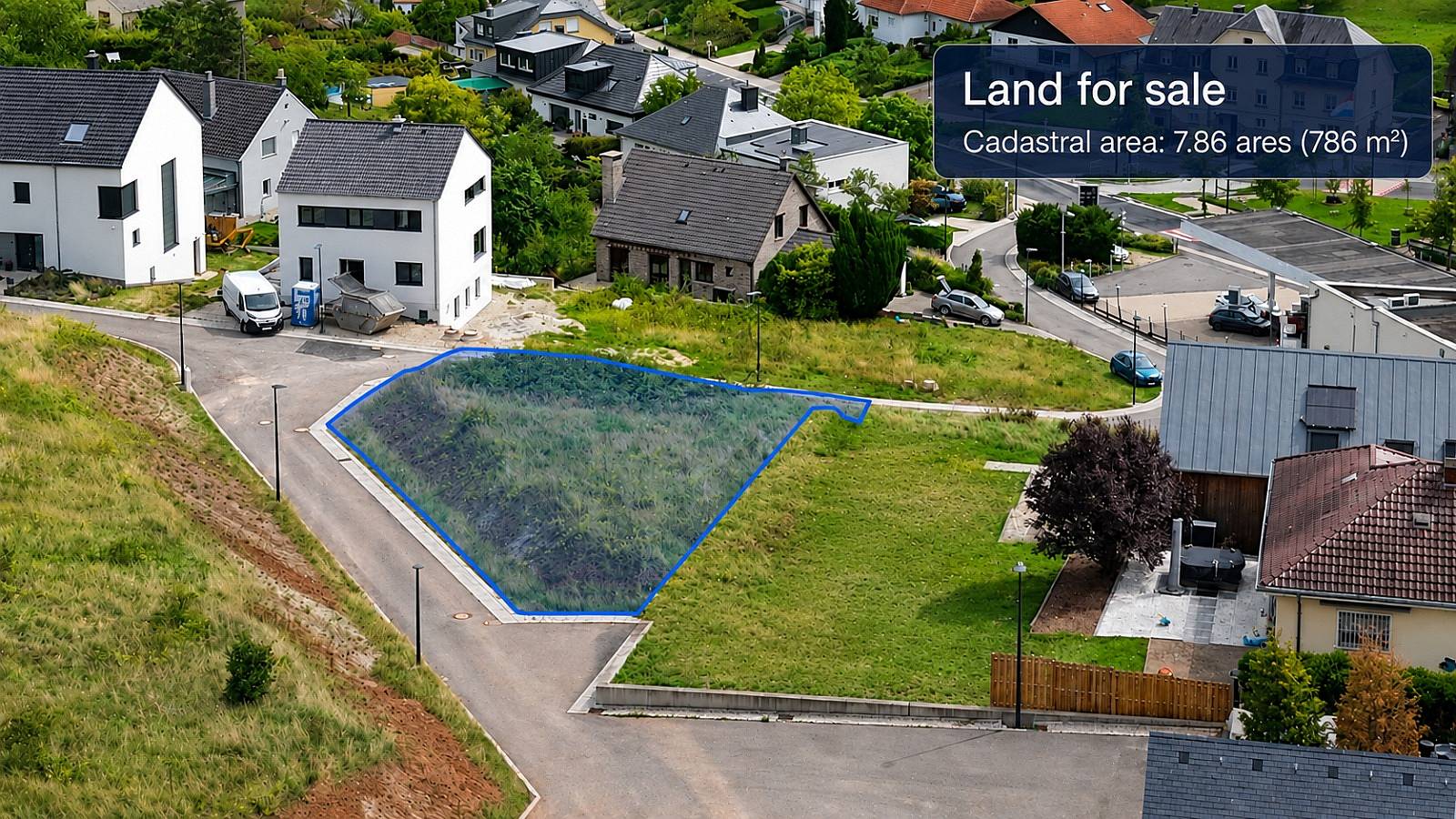 Building Plot 786 m² – For Sale – Schengen